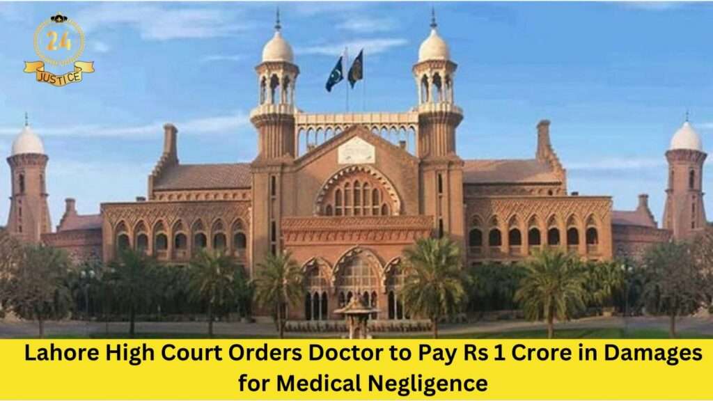 Lahore High Court Orders Doctor to Pay Rs 1 Crore in Damages for Medical Negligence