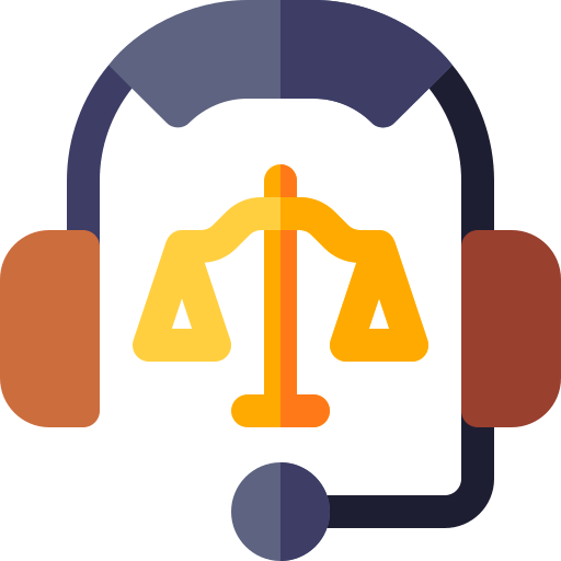 Icon for representing AI legal advice for clients